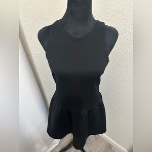 Atmosphere Black Peplum Tank Top
